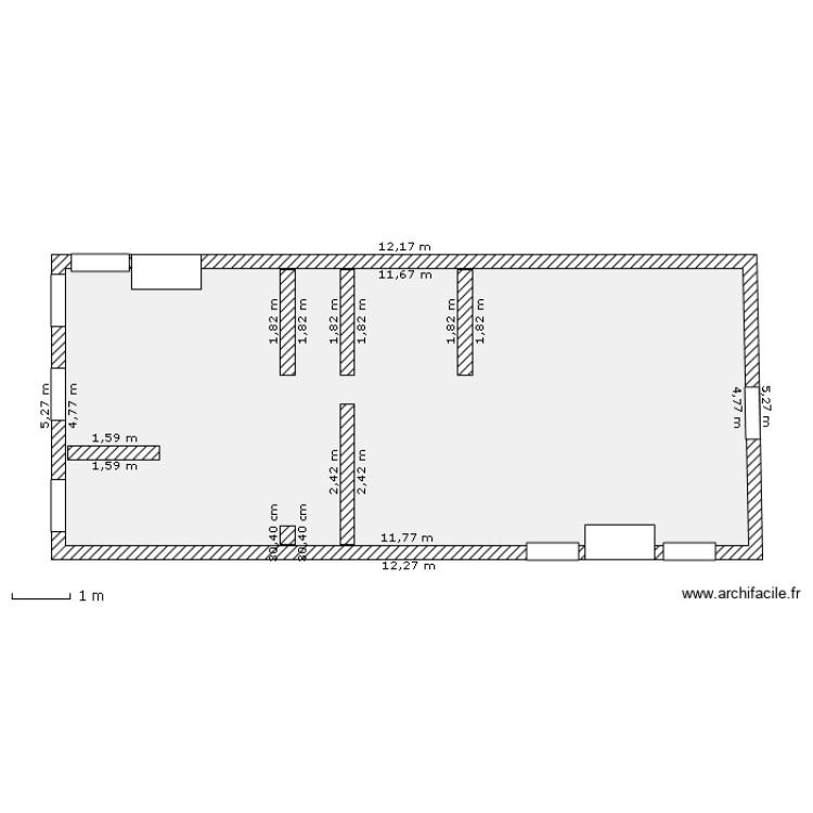 55m2 avec chemin&eacute;es. Plan de 0 pièce et 0 m2