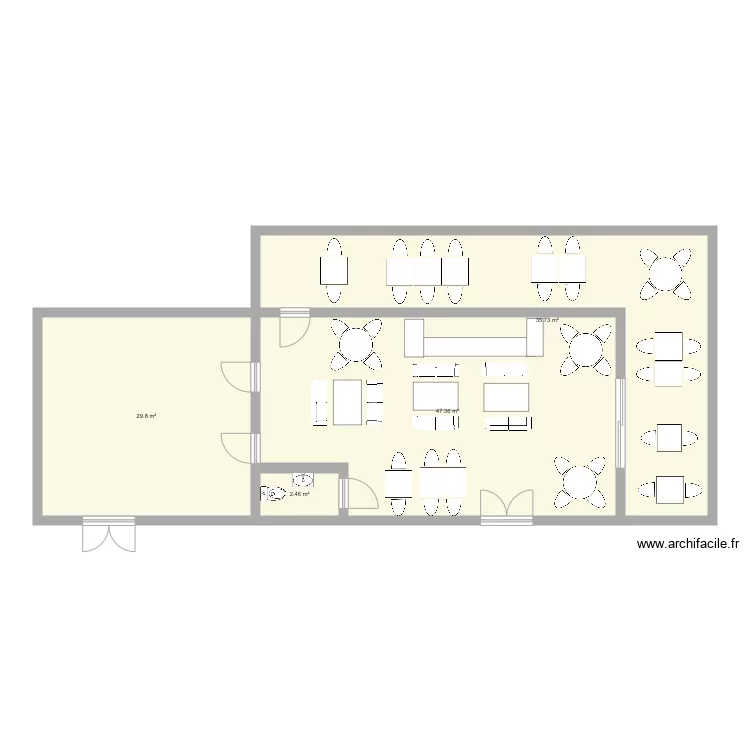 plan restaurant . Plan de 