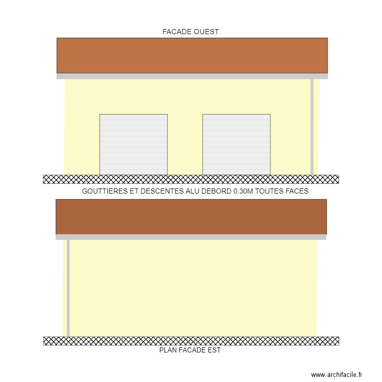 PLAN FACADE EW PC5a 2. Plan de 2 pièces et 55 m2