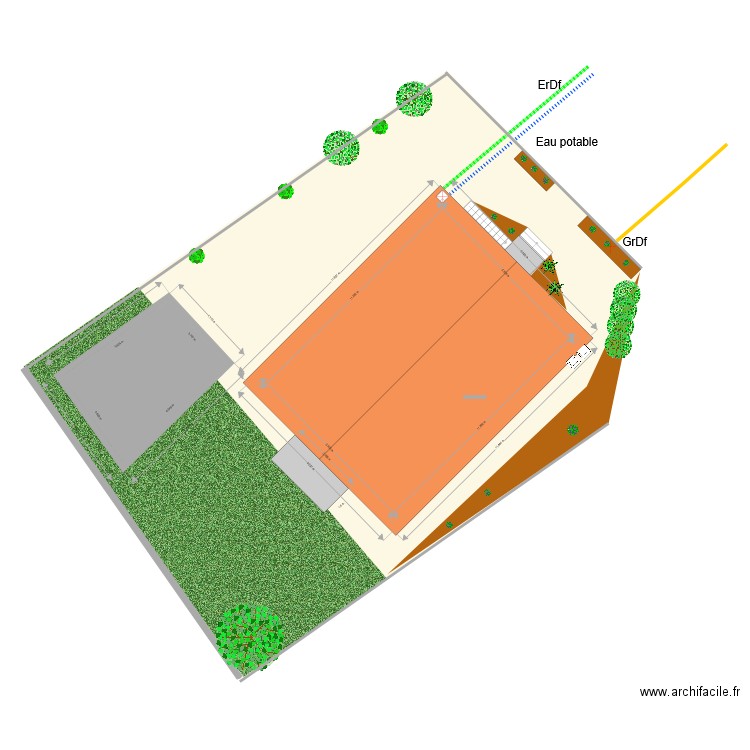 Plan de masse. Plan de 0 pièce et 0 m2