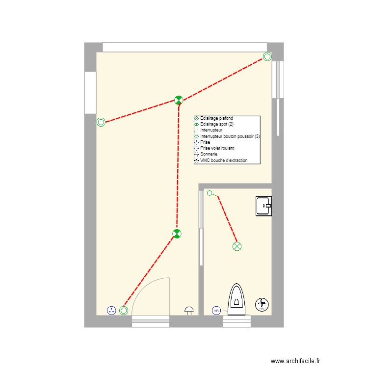 Entrée wc Jeltsch. Plan de 0 pièce et 0 m2