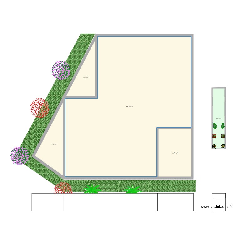 Kounoune 1. Plan de 5 pièces et 193 m2