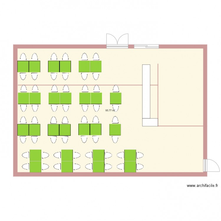 salle. Plan de 0 pièce et 0 m2