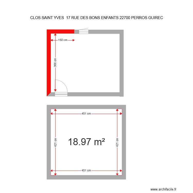 CLOS ST YVES. Plan de 0 pièce et 0 m2