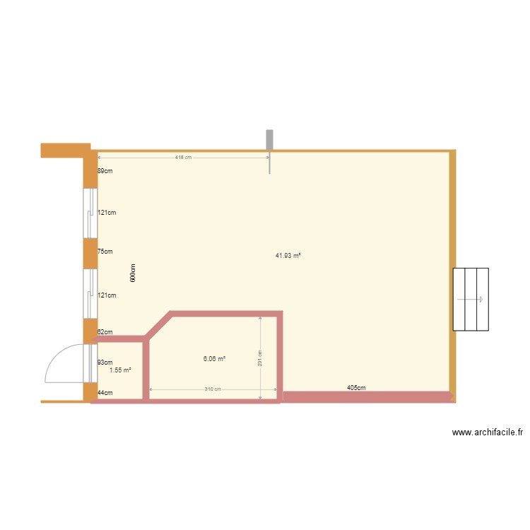 Extension 01. Plan de 0 pièce et 0 m2