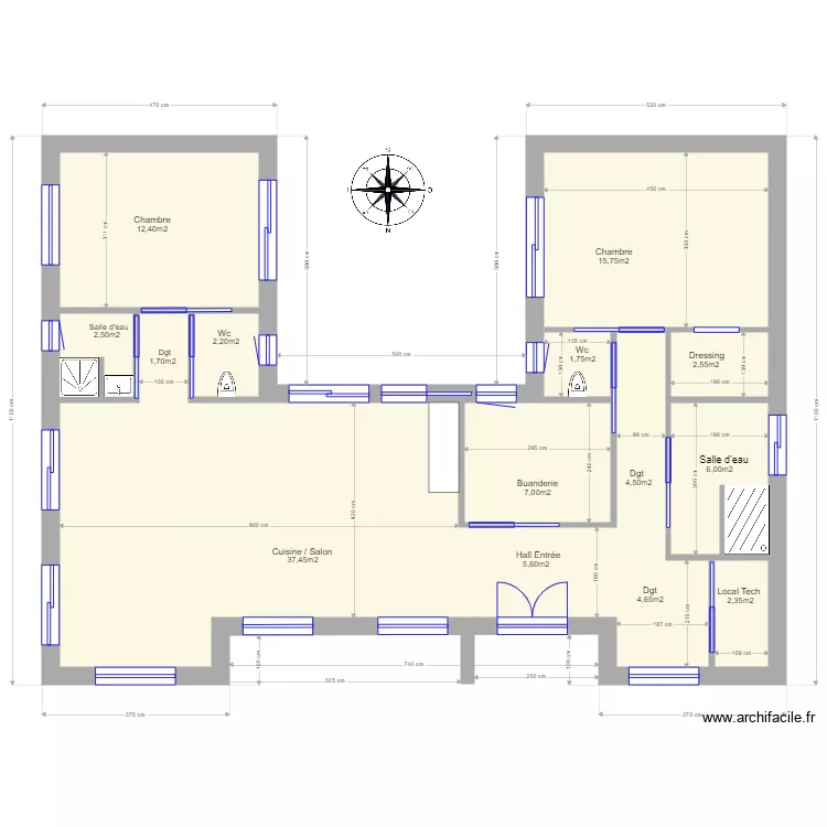  Plan maison H Penestin Projet 1. Plan de 