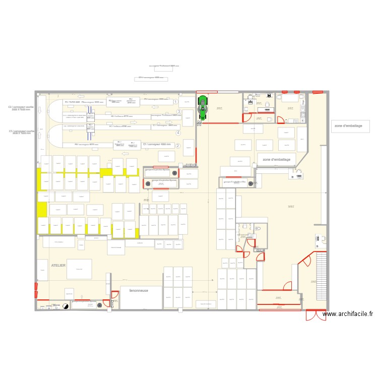 PROJET N12 05/04/2023. Plan de 19 pièces et 892 m2