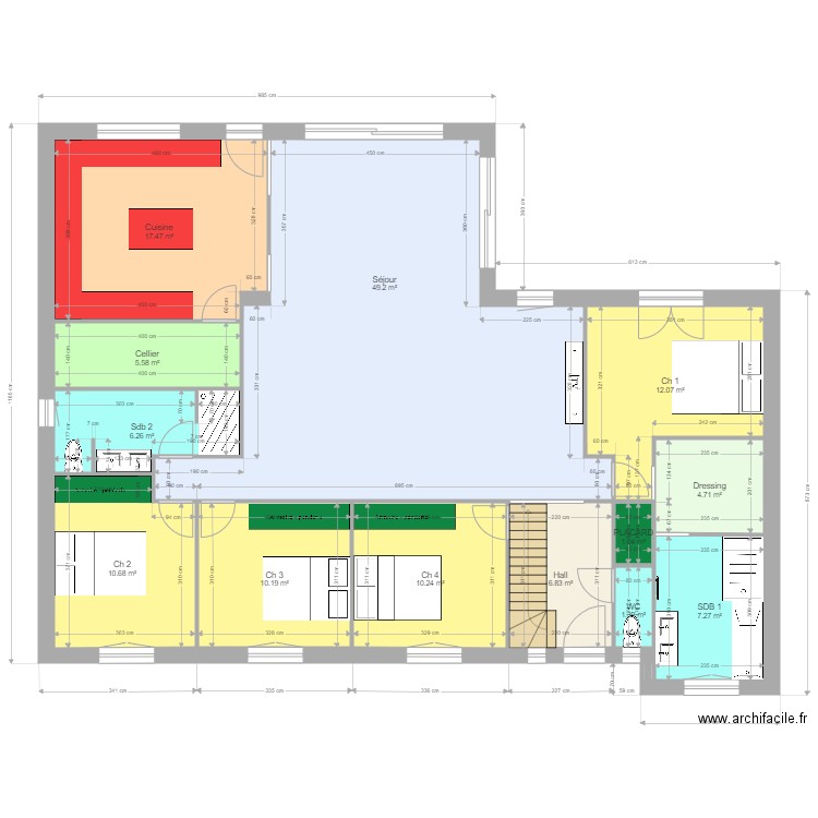 DUPONCHELLE 4. Plan de 0 pièce et 0 m2