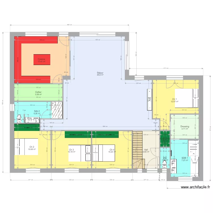 DUPONCHELLE 4. Plan de 