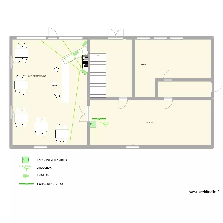TABAC D'ELO video protection. Plan de 
