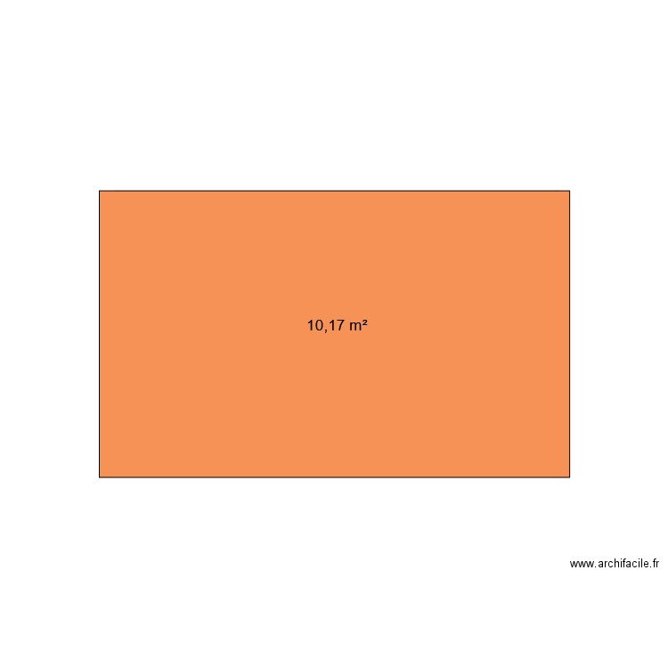 extention 1. Plan de 1 pièce et 10 m2