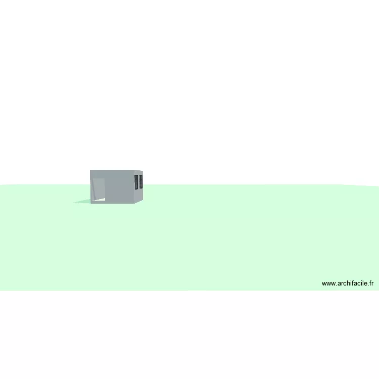 essai abri de jardin. Plan de 