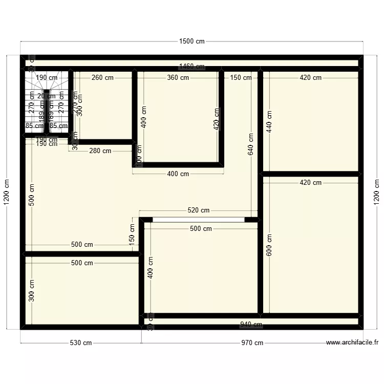 maison vetta. Plan de 