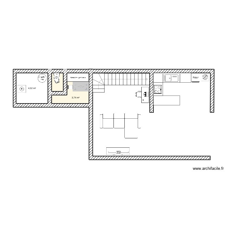 Plan N°1 - Logement actuelle. Plan de 0 pièce et 0 m2 Plan N°1 - Logement actuelle. Plan de 0 pièce et 0 m2