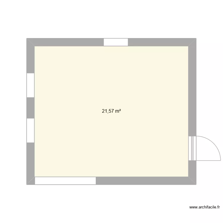 cuisine villiers. Plan de 1  et 22 m²