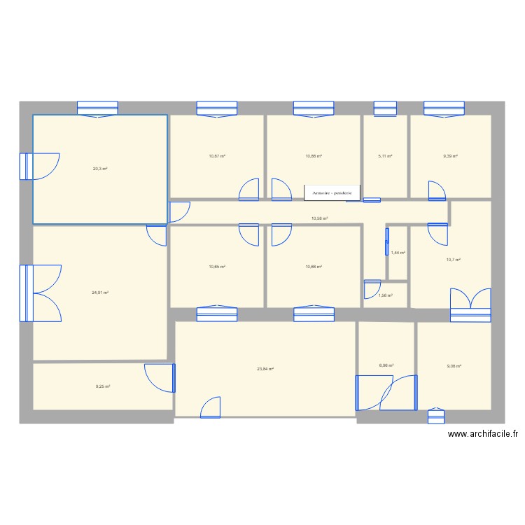  MOUTET ETAT DES LIEUX. Plan de 0 pièce et 0 m2