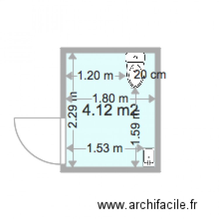 Toilette handicapés modif. Plan de 0 pièce et 0 m2