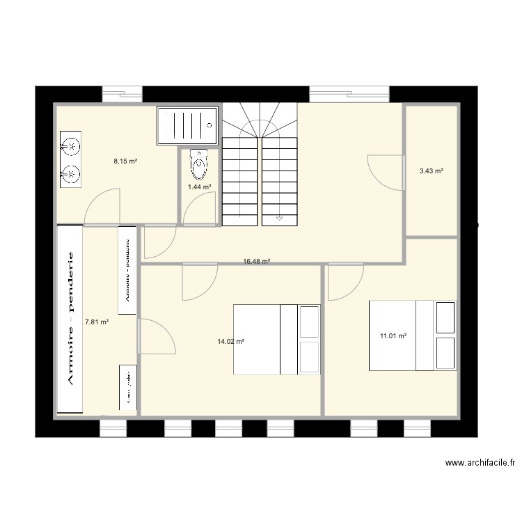 Surélévation. Plan de 0 pièce et 0 m2