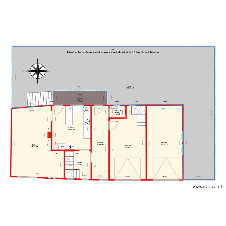 BI 2874 coté. Plan de 0 pièce et 0 m2