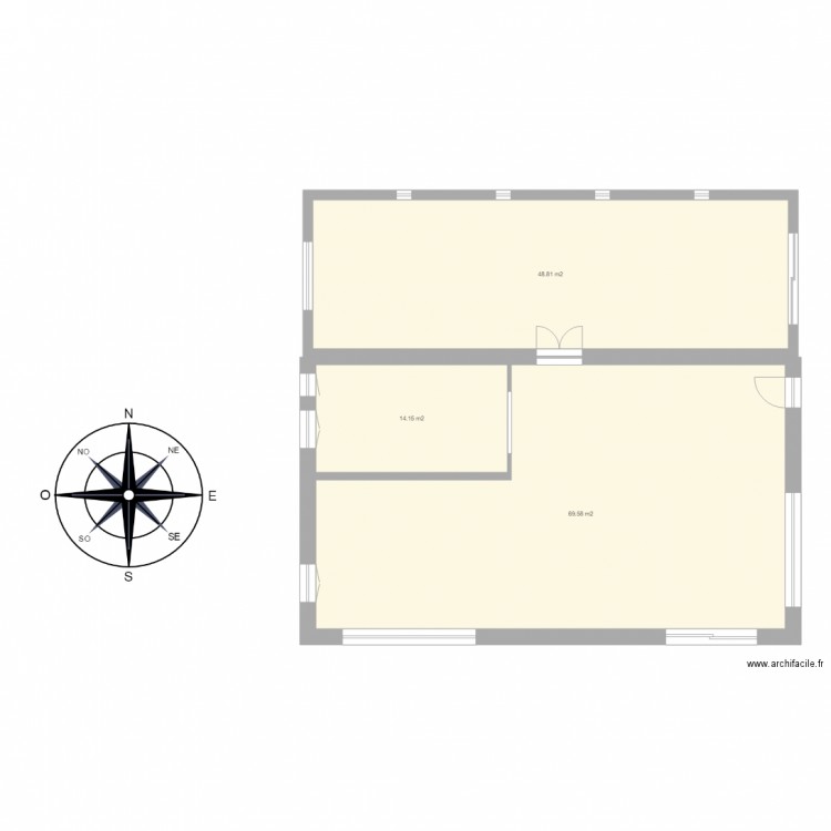 Salle commune PG 1. Plan de 0 pièce et 0 m2