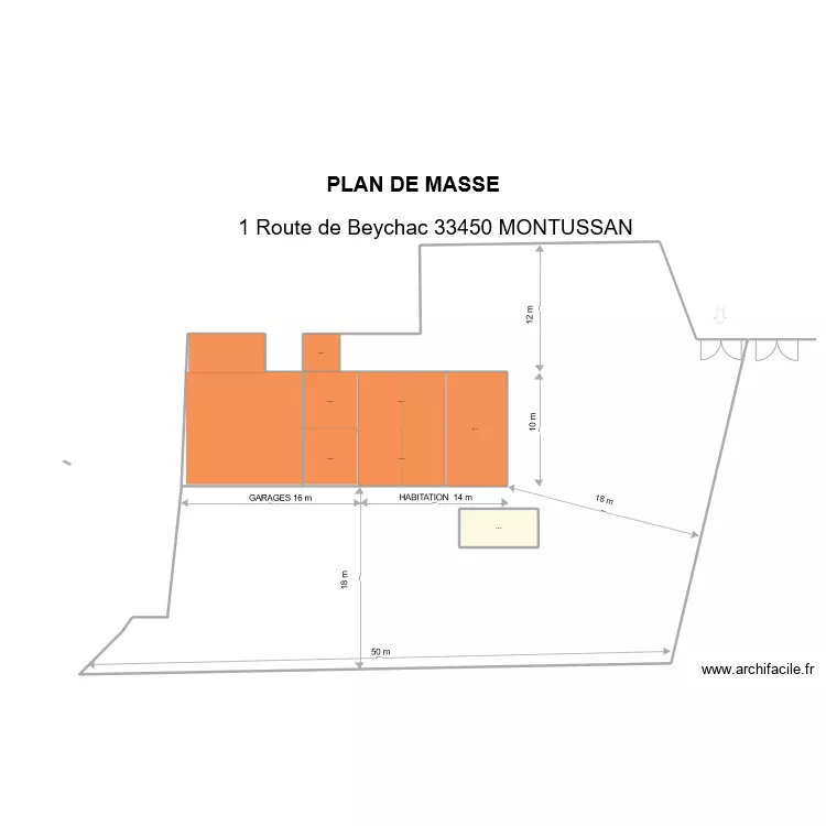 PLAN DE MASSE. Plan de PLAN DE MASSE. Plan de