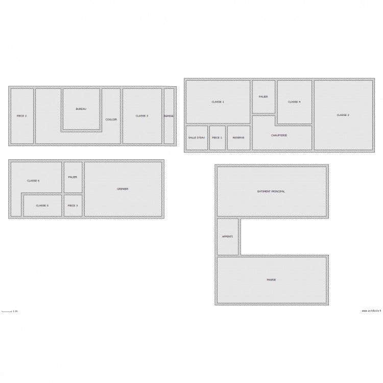 ecole dun. Plan de 0 pièce et 0 m2