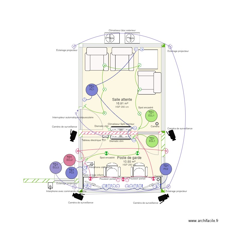 MEX  POSTE DE GARDE. Plan de 0 pièce et 0 m2