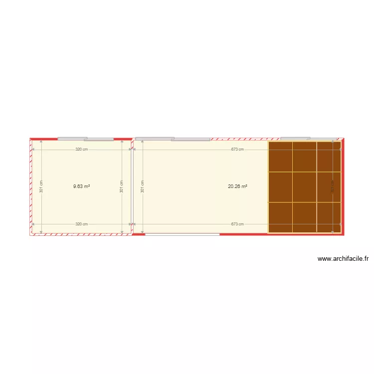 terrasse ext. Plan de terrasse ext. Plan de