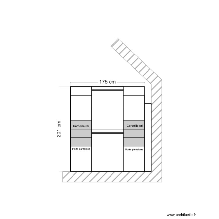 DRESSING. Plan de 0 pièce et 0 m2