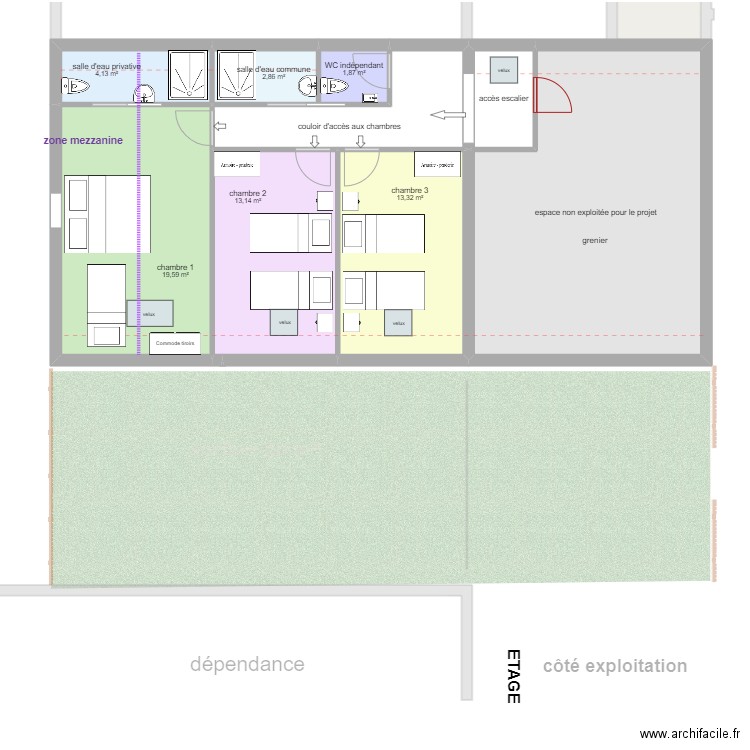 BELOUET_CRANDELAIN_PROJECTION. Plan de 0 pièce et 0 m2