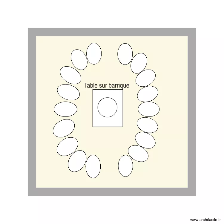 id&eacute;e milieu. Plan de 