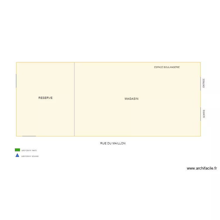 CONTRAT 15 239 CARREFOUR MARKET . Plan de 