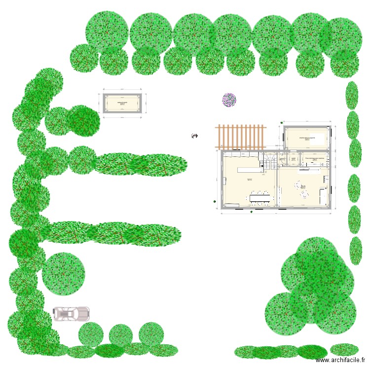 plan PROJET . Plan de 7 pièces et 137 m2