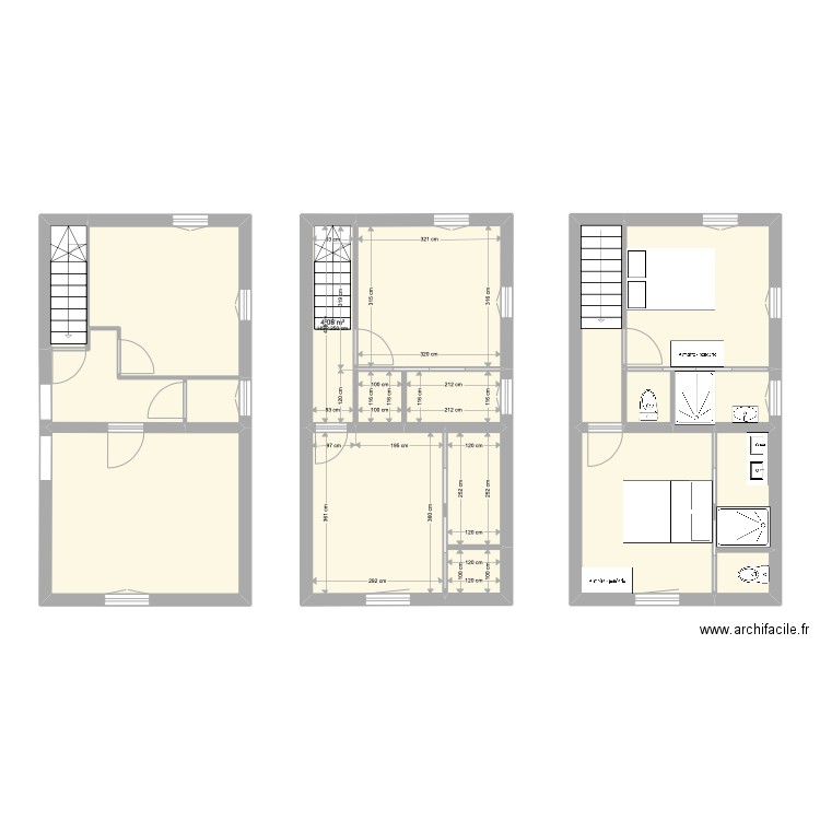 1er etage. Plan de 0 pièce et 0 m2