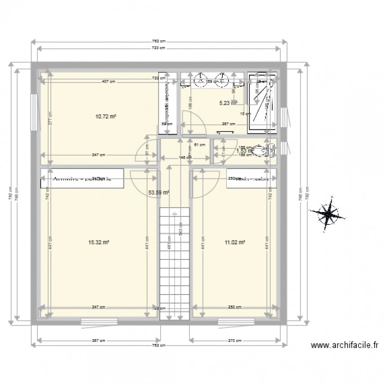 2e etage maison V2. Plan de 0 pièce et 0 m2