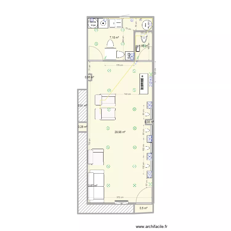 SALON FINAL TRAVAUX. Plan de 