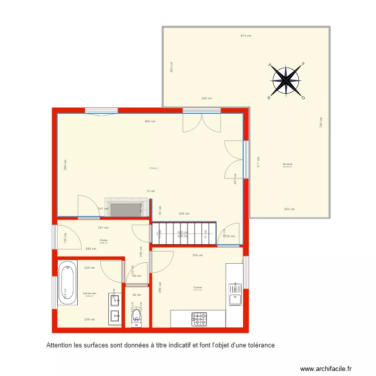 BI 1981 RDC c&ocirc;t&eacute;. Plan de 