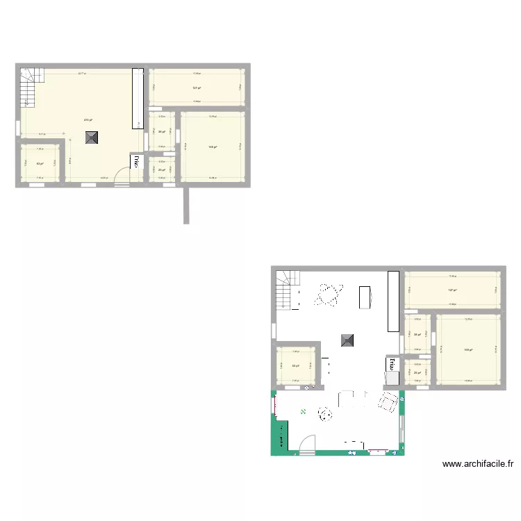 Agrandissement . Plan de 