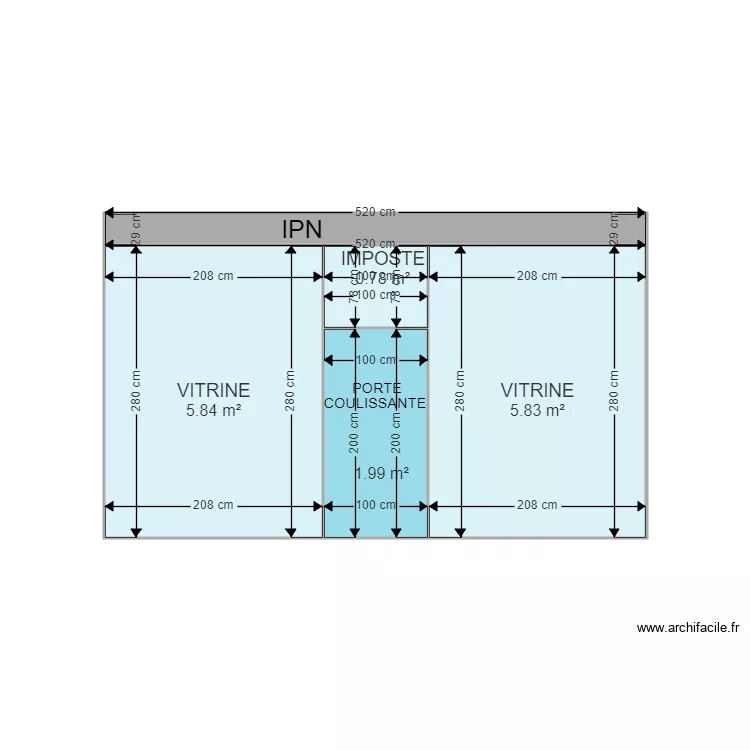 DRIOUICH Vitrine. Plan de 