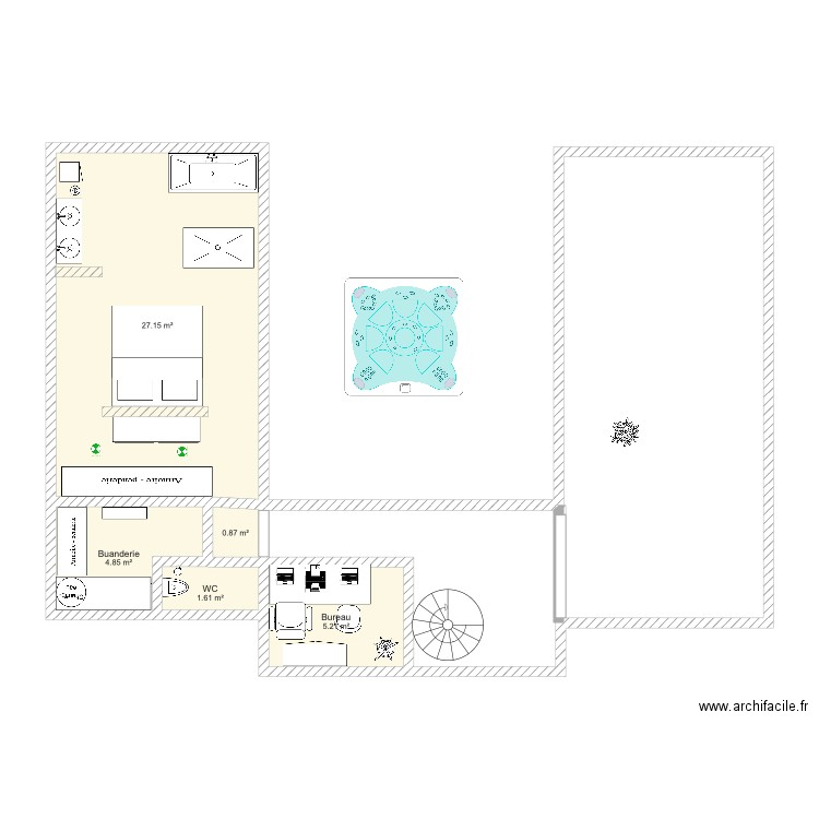 maison. Plan de 0 pièce et 0 m2