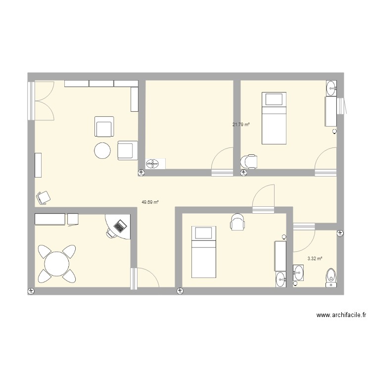 aménagement locaux professionnel. Plan de 0 pièce et 0 m2