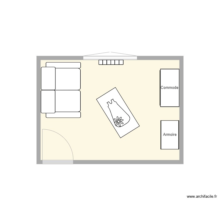 Chambre b&eacute;b&eacute;. Plan de 0 pièce et 0 m2
