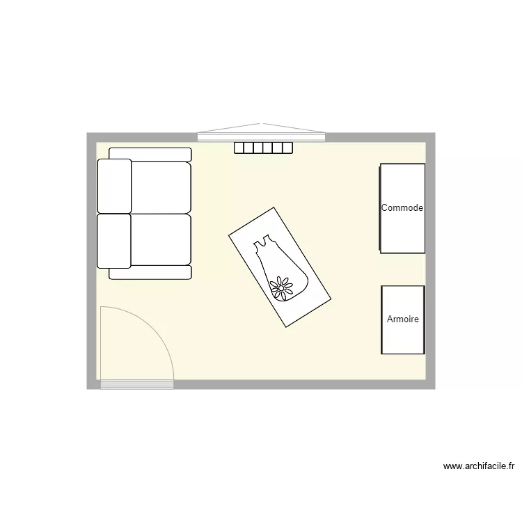 Chambre bébé. Plan de Chambre bébé. Plan de