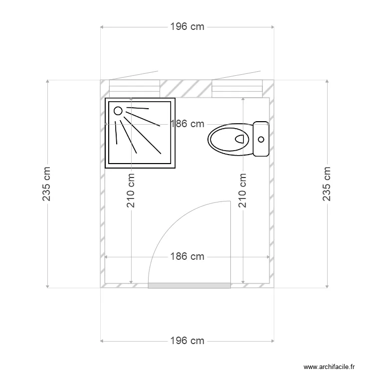 Création sanitaires. Plan de Création sanitaires. Plan de