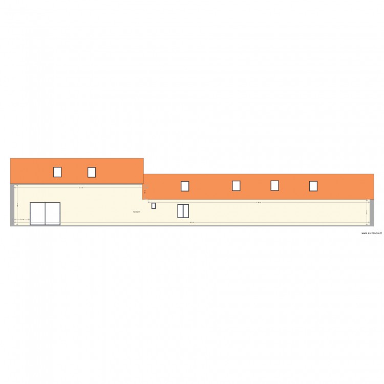 façade arrière ok . Plan de 0 pièce et 0 m2