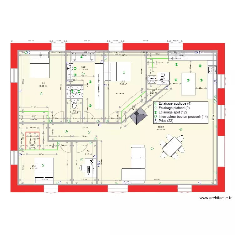 GAUF Plan elec. Plan de 