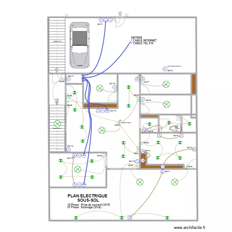 LCDC JAMAL SOUS-SOLE. Plan de 