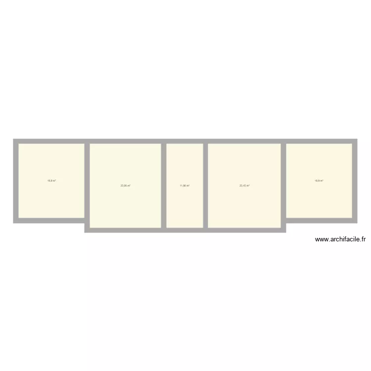Maison &eacute;tage. Plan de 