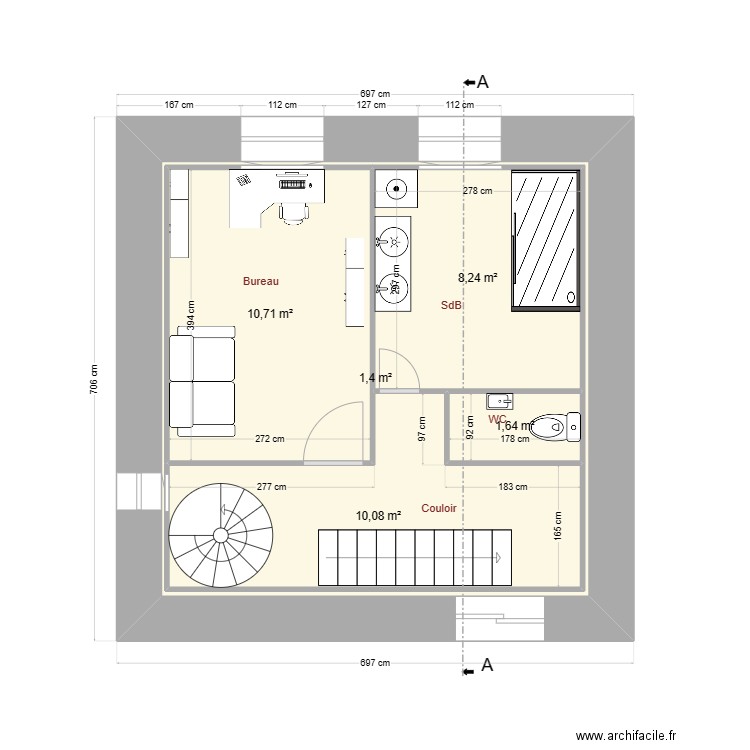 Maison Cédric 1er Etage. Plan de 0 pièce et 0 m2