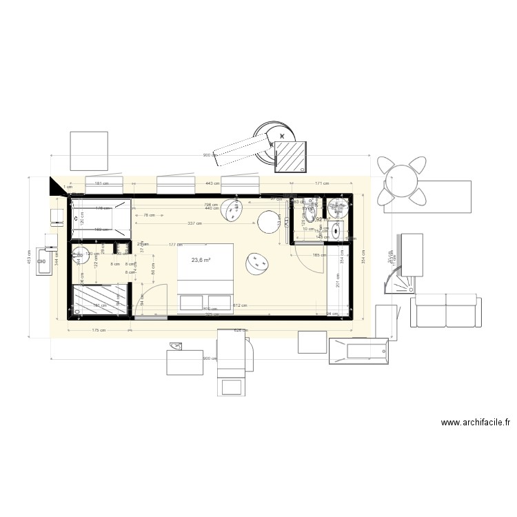 gite 4. Plan de 0 pièce et 0 m2